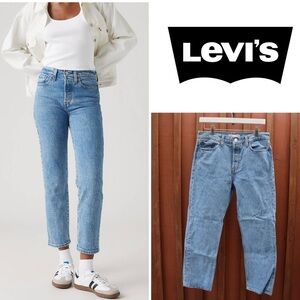 Levis Wedgie Straight Medium Denim High Rise Straight Jeans 29 Women Vintage